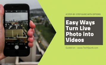 turn live photo to videos