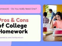 pros and cons college homework