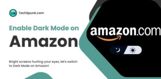 enable dark mode on amazon app