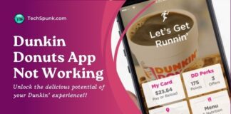 dunkin donuts app not working