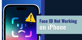 face id not working