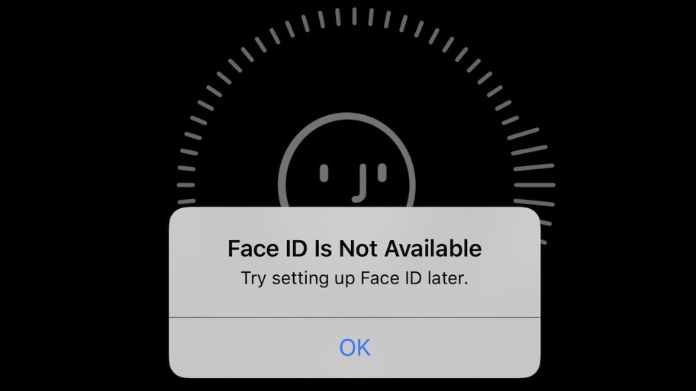 face id not working