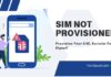 sim not provisioned