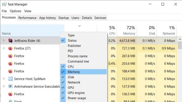 high cpu usage