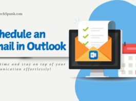 schedule an email in outlook