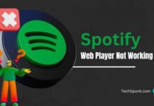 spotify web player not working