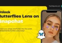 unlock the butterflies lens on snapchat