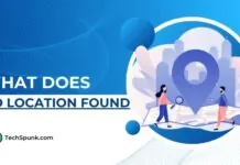 what does no location found mean