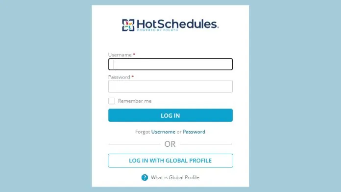 hotschedules login not working