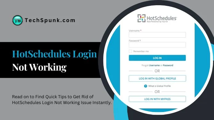 hotschedules login not working
