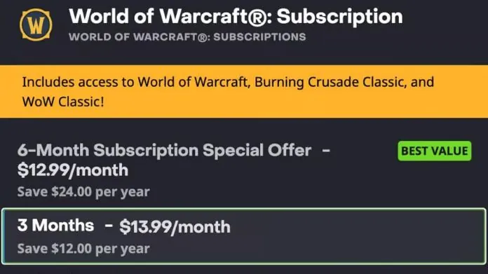 cancel wow subscription