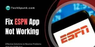 espn app not working