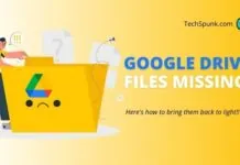 google drive files missing