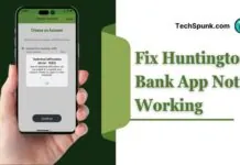 huntington bank app not working