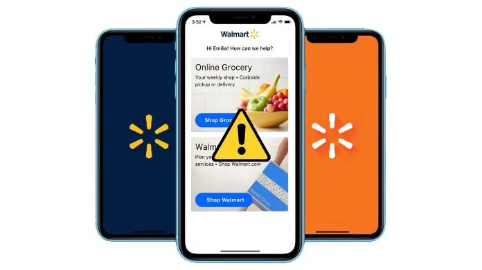 walmart grocery app not working