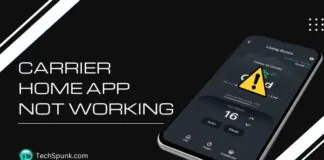 carrier home app not working