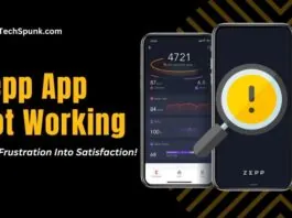 zepp app not working