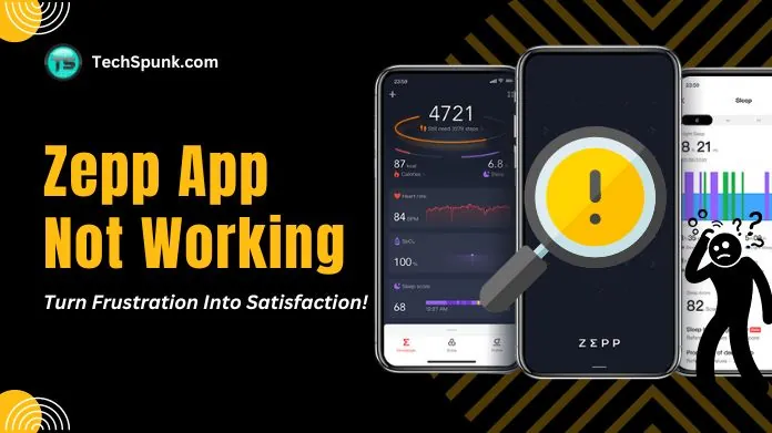 zepp app not working