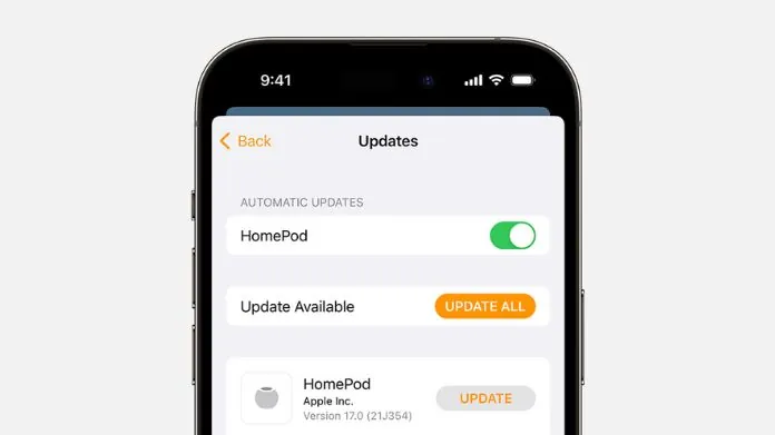 update homepod