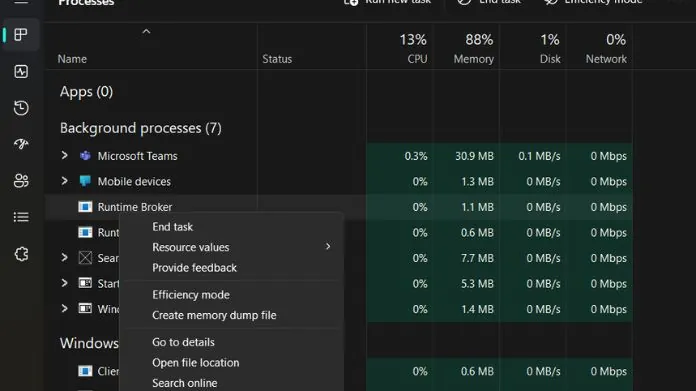 what is runtime broker